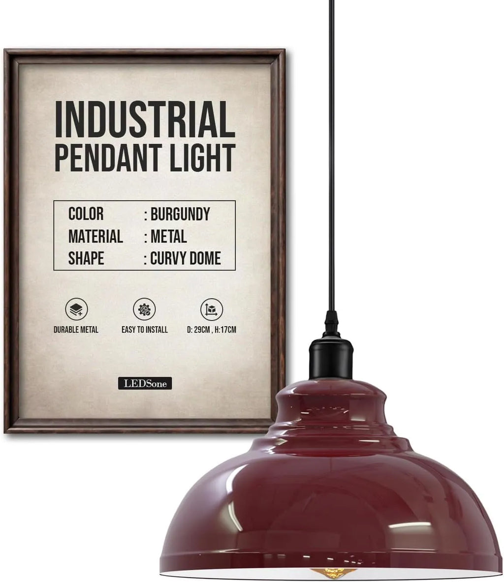 Stylish Height Adjustable Metal Pendant Light Fixture for Modern Home Decor