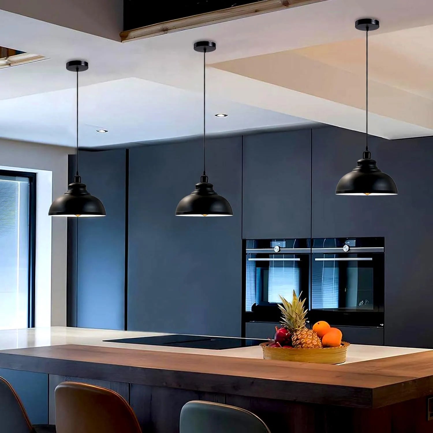 Height Adjustable Metal Pendant Light ~6151