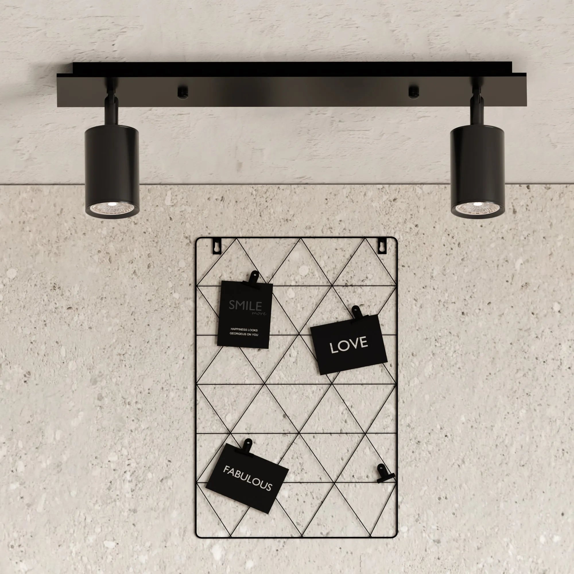 Moderne plafondlamp 2,3,4,5 lichts verstelbaar rechthoekig ~6067