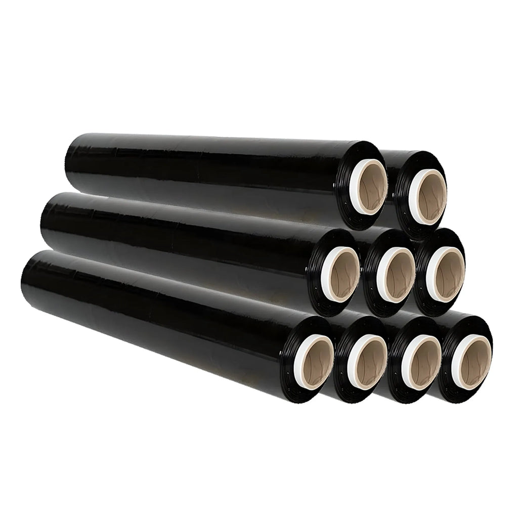 Durable Black Waterproof Pallet Wrap Roll for Secure Shipping and Storage