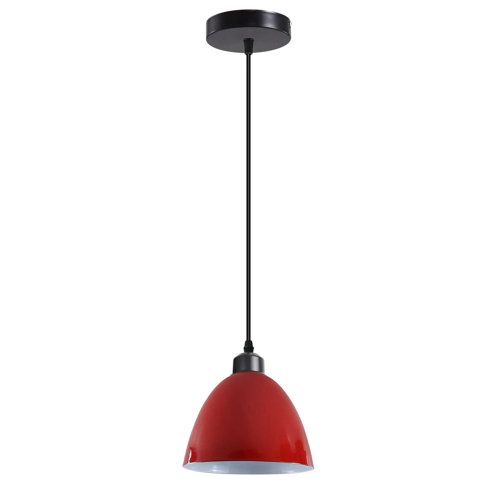 Modern E27 Metal Hanging Ceiling Lamp, Adjustable Height, Industrial Style Lighting