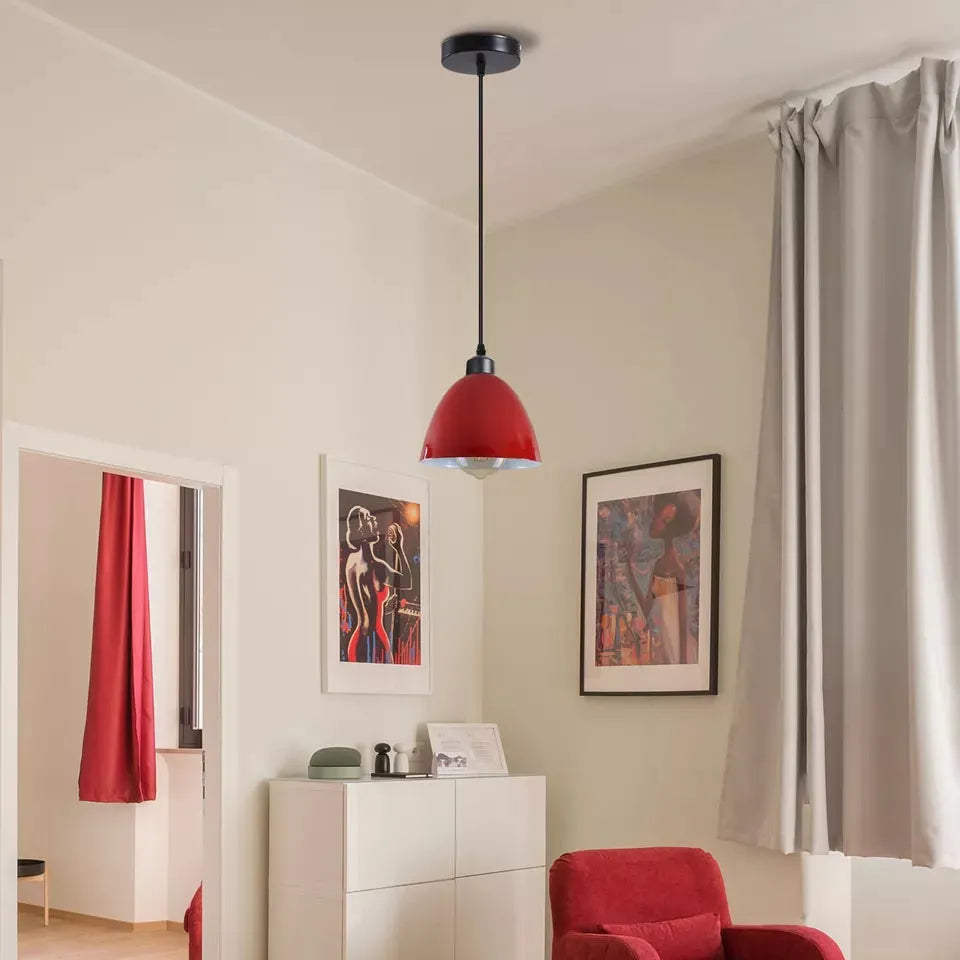 E27 Metal Hanging Lamp 1m Height Adjustable ~6169