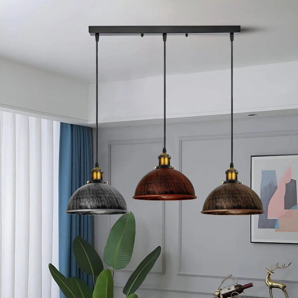 E27 Pendant Light 3 Light Vintage Metal ~6186
