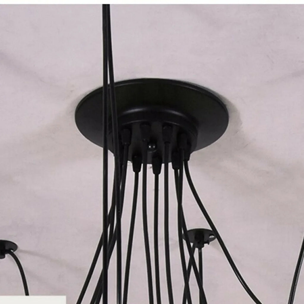 Industrial 8-Way Spider Chandelier 2m Adjustable ~6269