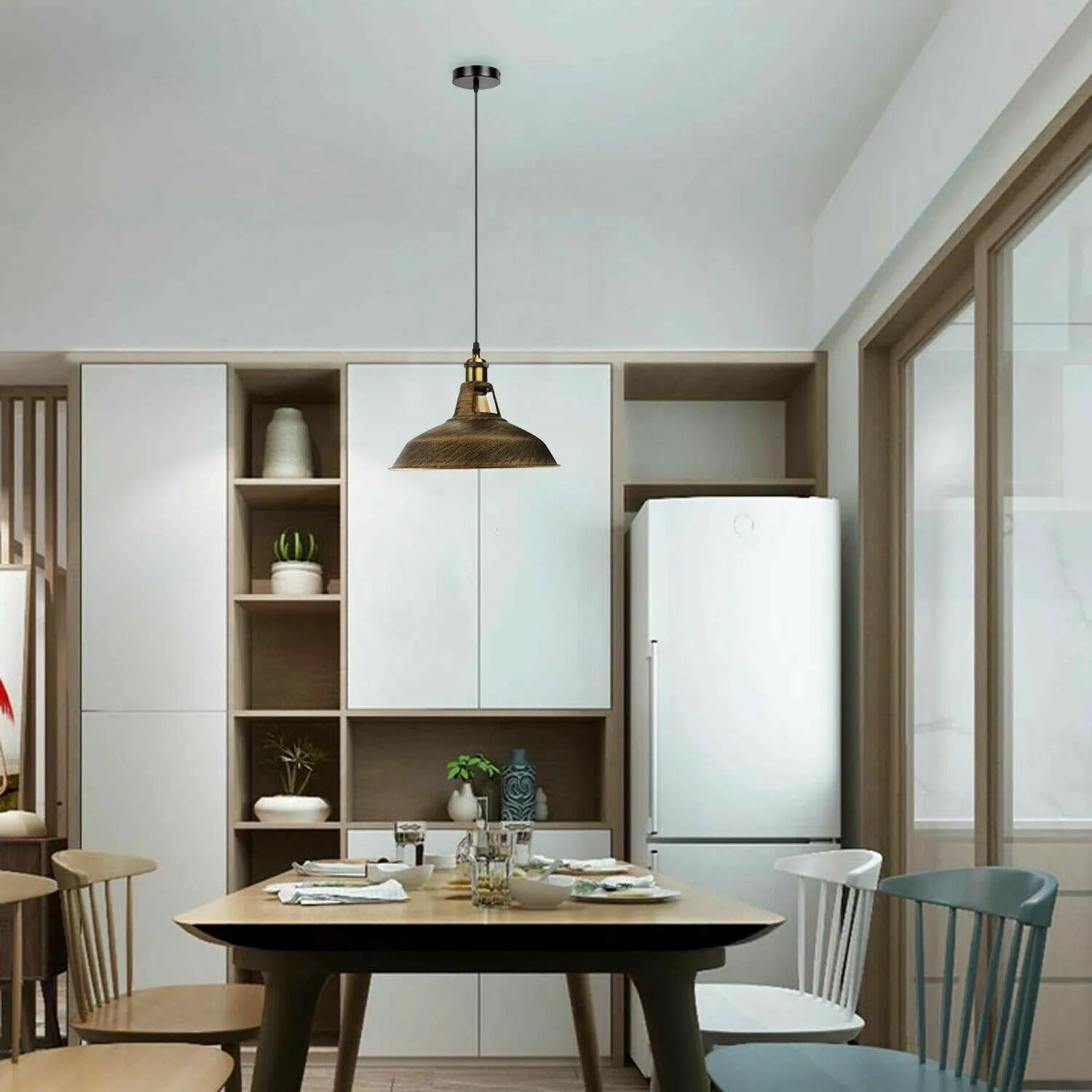 Rotary Switch Ceiling Pendant Light Metal ~6273