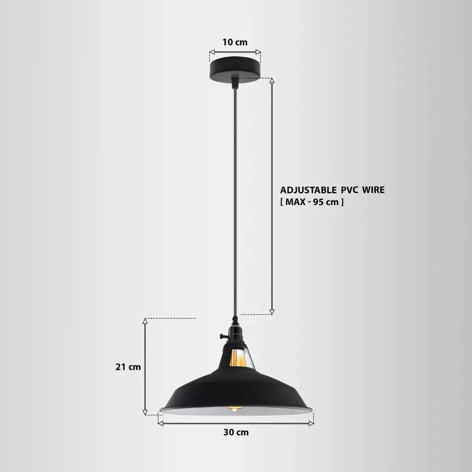 Rotary Switch Ceiling Pendant Light Metal ~6273