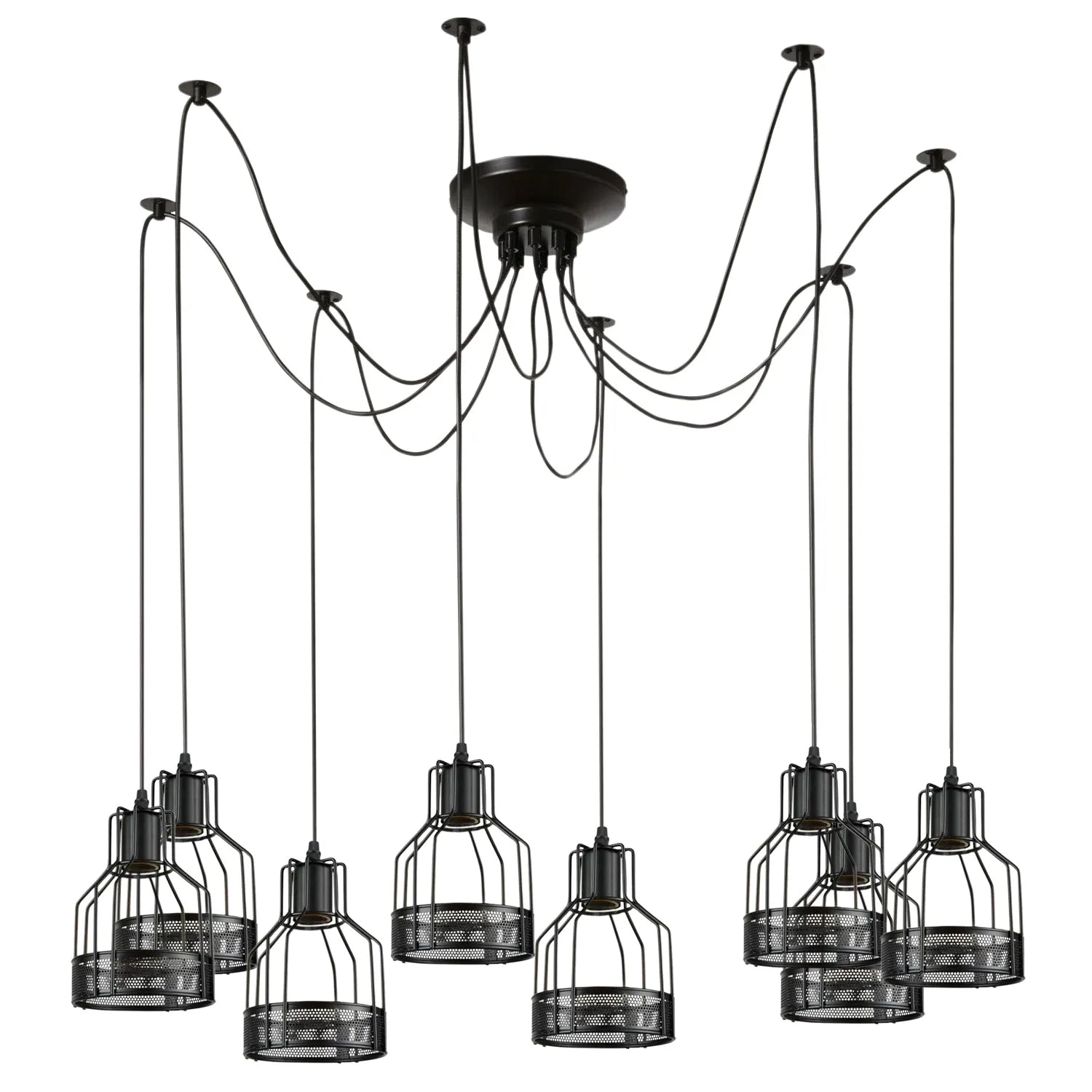 Retro Single Arm Birdcage Pendant Light | E27 | Vintage | Adjustable ~6318