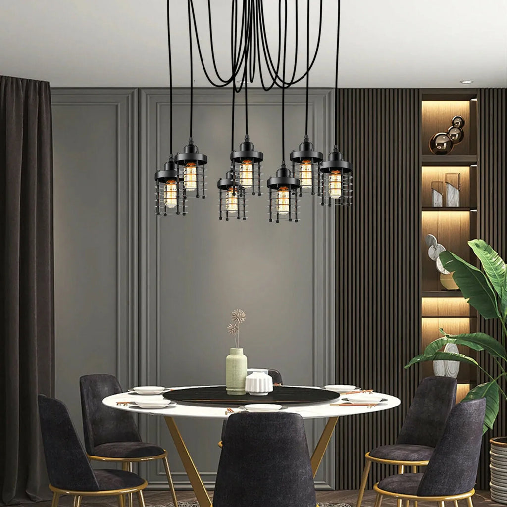 Retro Modern Spider Pendant | Industrial | Vintage | Adjustable ~6326