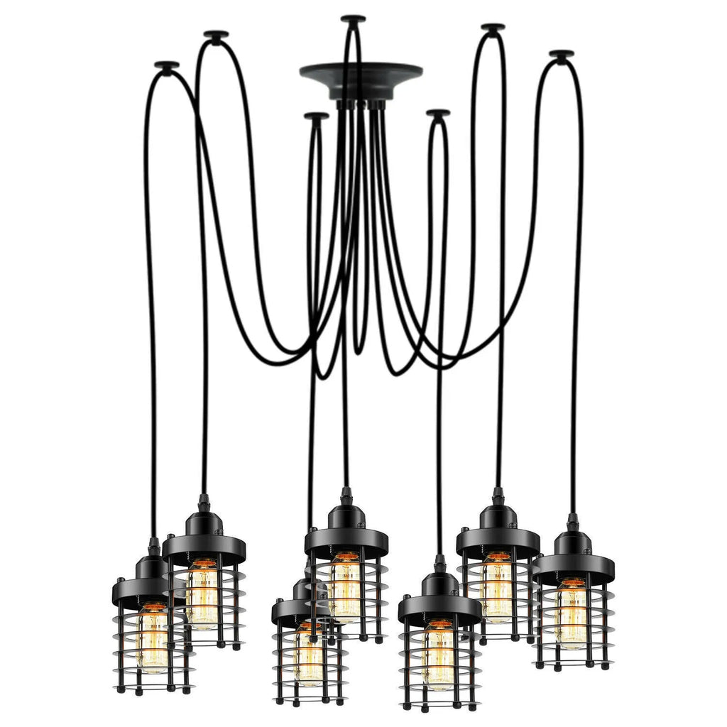 Retro Modern Spider Pendant | Industrial | Vintage | Adjustable ~6326