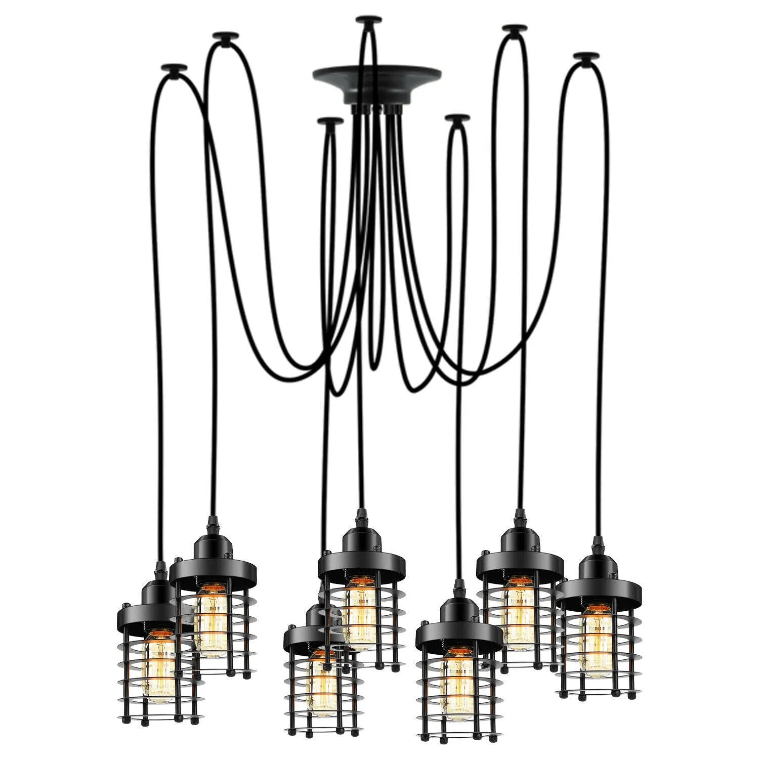 Retro Modern Spider Pendant | Industrial | Vintage | Adjustable ~6326