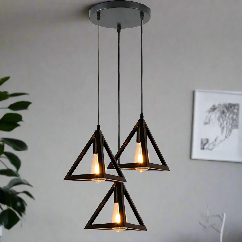 Black 3 Head Modern Pendant Light ~6327