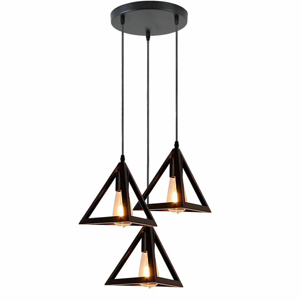 Black 3 Head Modern Pendant Light ~6327