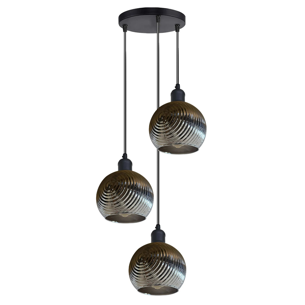 Elegant Crystal 3-Way Multi-Light Pendant Ceiling Fixture for Modern Homes