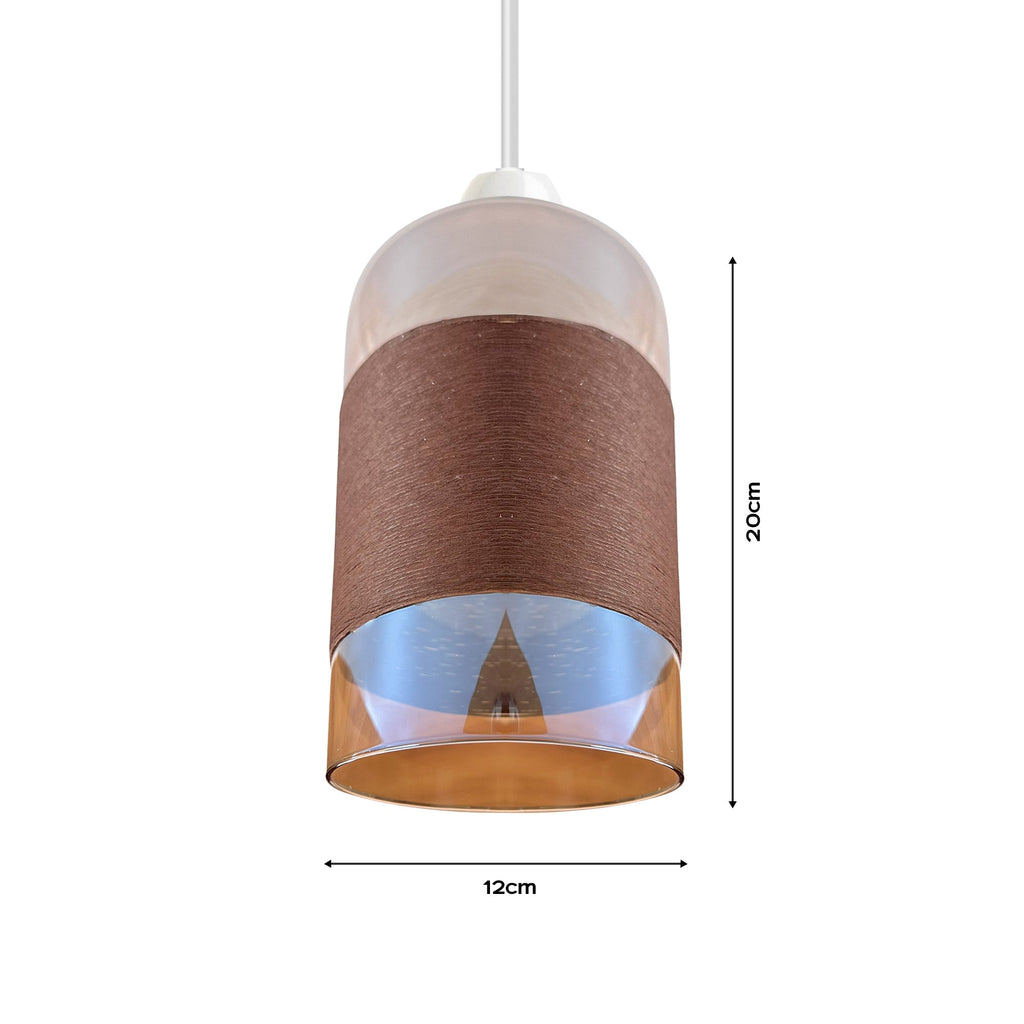Elegant Floral Glass Pendant Lamp Shade, Easy Fit, Modern Decorative Chrome Finish