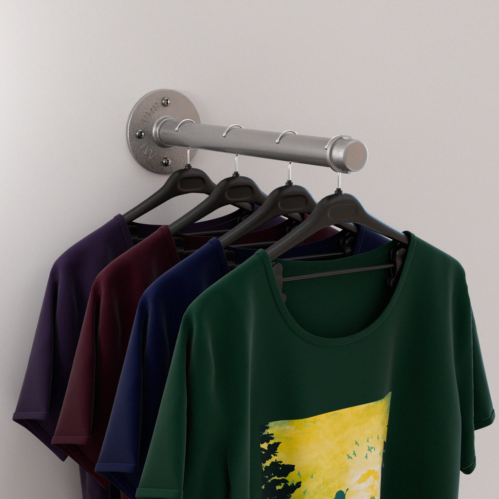 Industrial 2 Pack Pipe Shelf Bracket kit Wall Mounted ~ 6028