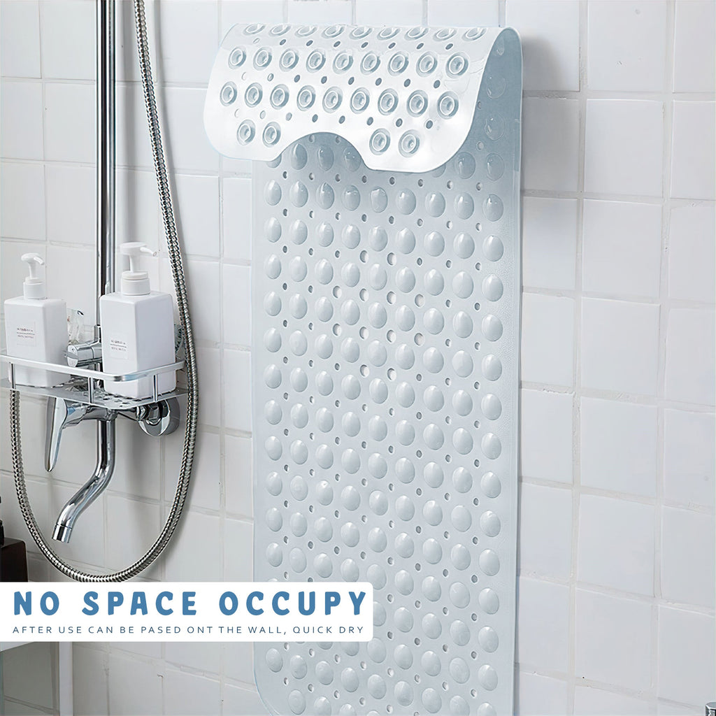 Anti-Bacterial Non-Slip Shower Mat with Drain Holes for Enhanced Bathroom Safety