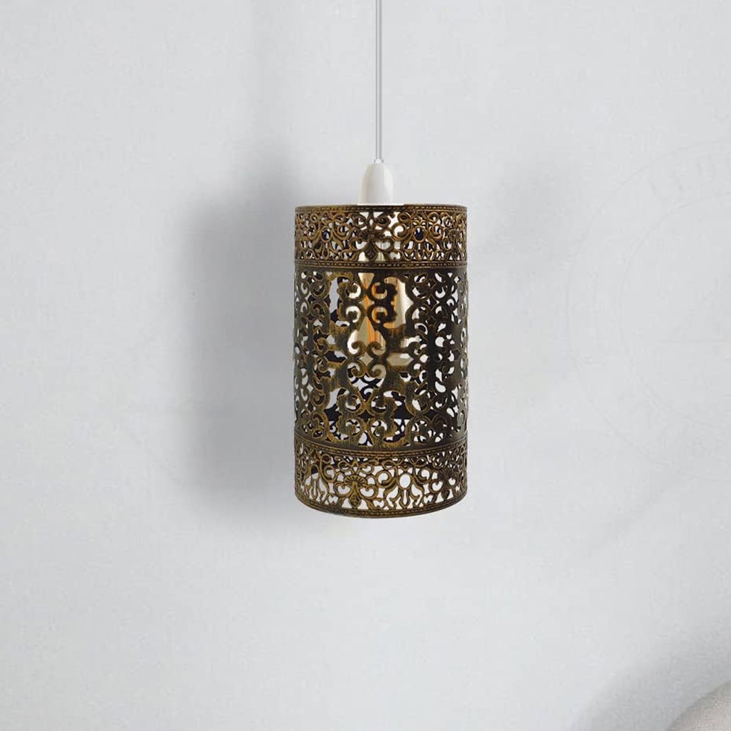 Modern Metal Drum Easy Fit Ceiling Pendant Lamp Shade for Table Lights