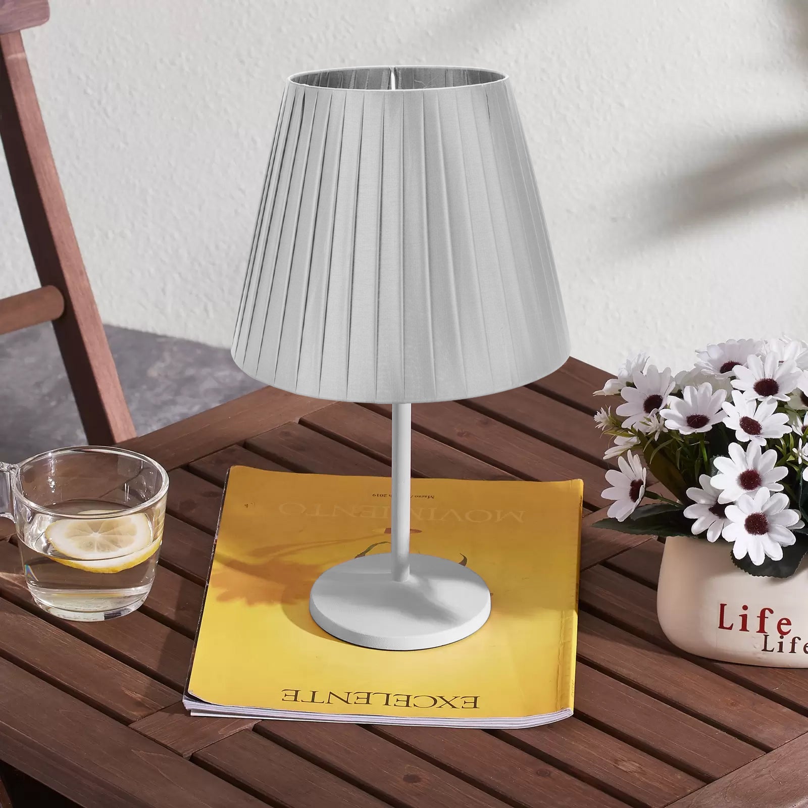 Modern Fabric Coolie Table Lampshade - Stylish Easy-Fit Light Shade