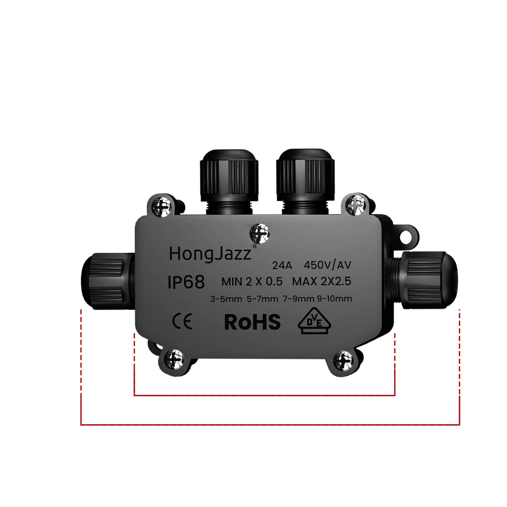 IP68 Waterproof Outdoor Electrical Cable Wire Connector Junction Box