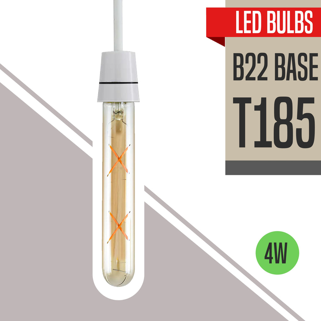 Vintage Edison LED B22 Dimmable Filament Bulb - Energy Saving Amber Glass