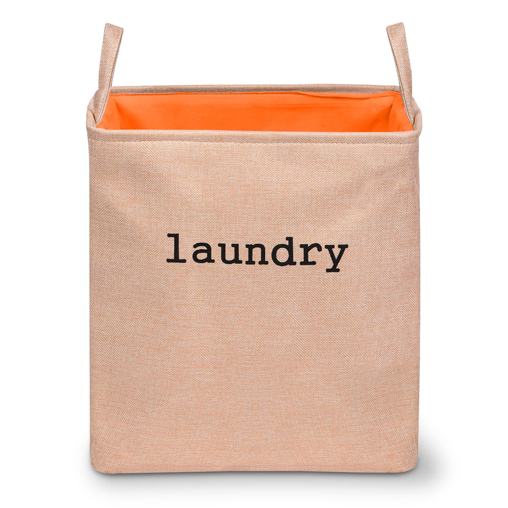 Freestanding Jute Laundry Hamper Bag | Waterproof Folding Clothes Storage