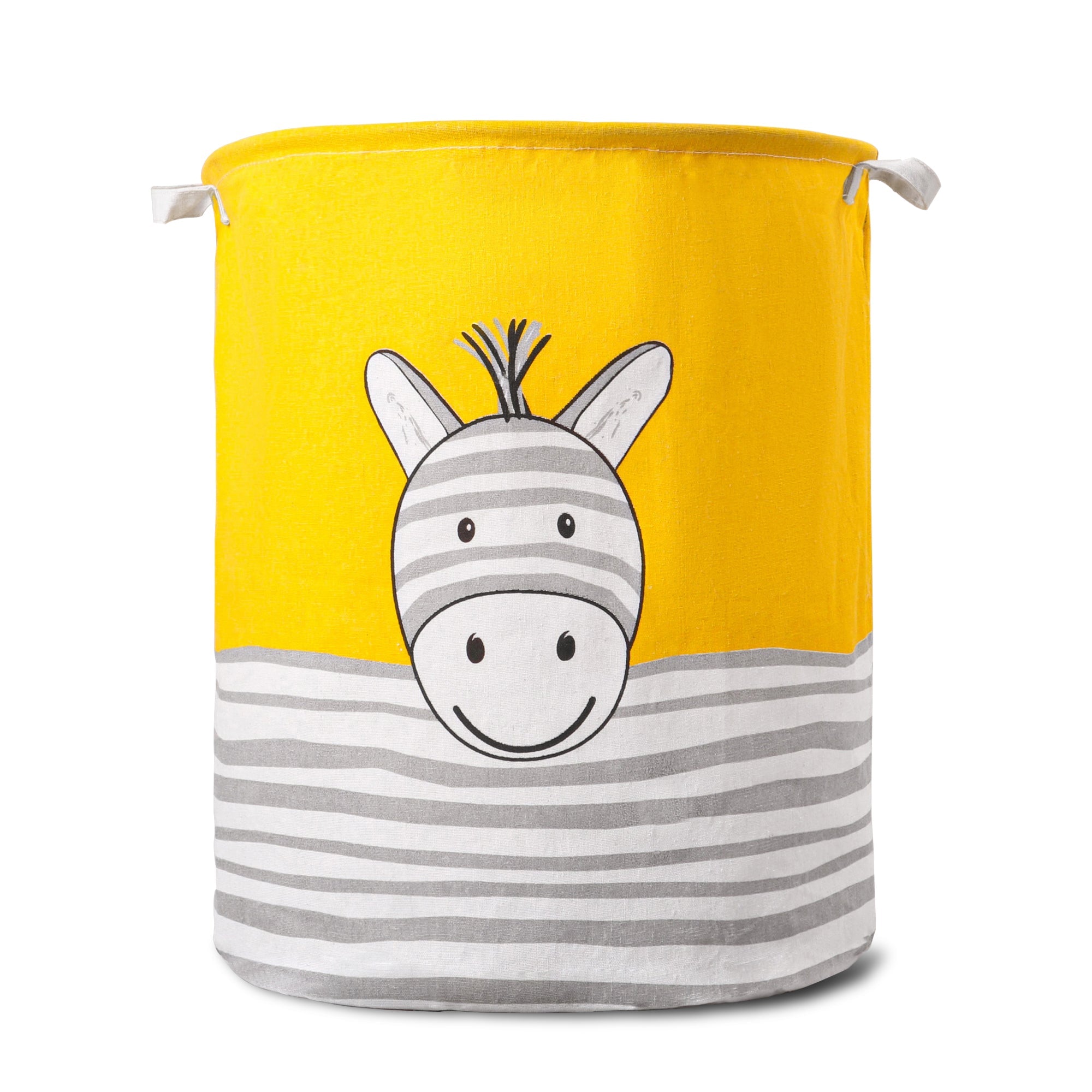 2-Pack Kids Foldable Cotton Laundry Basket for Nursery Storage