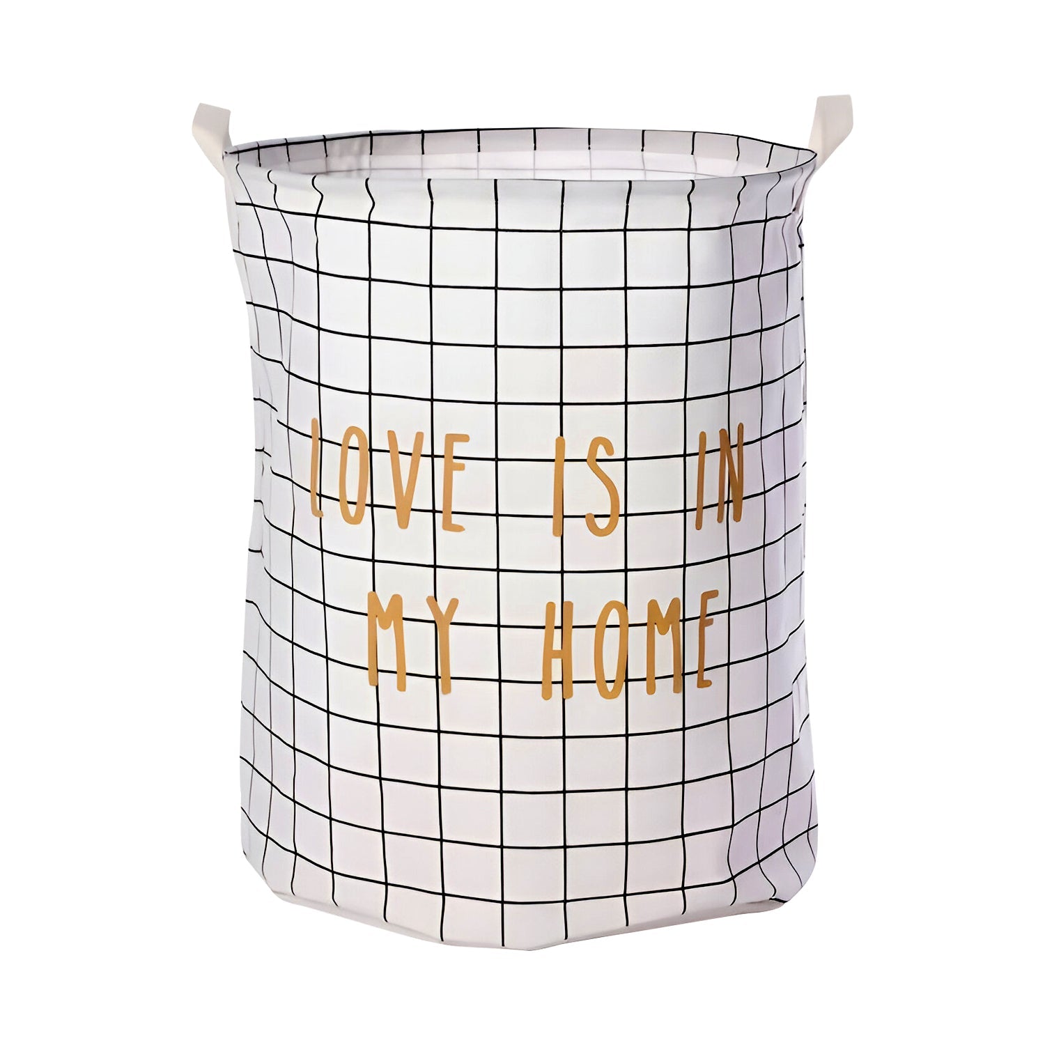 2-Pack Large Foldable Cotton Laundry Bag Basket Organizer for Dirty Clothes