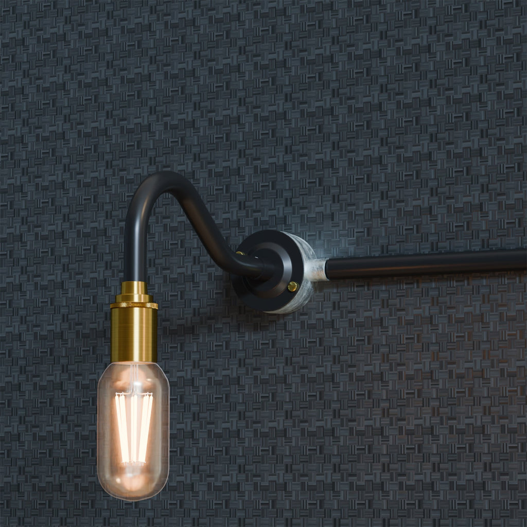 E27 M20 Conduit Entry Lamp Holder Threaded Light Socket for Pipe Lighting