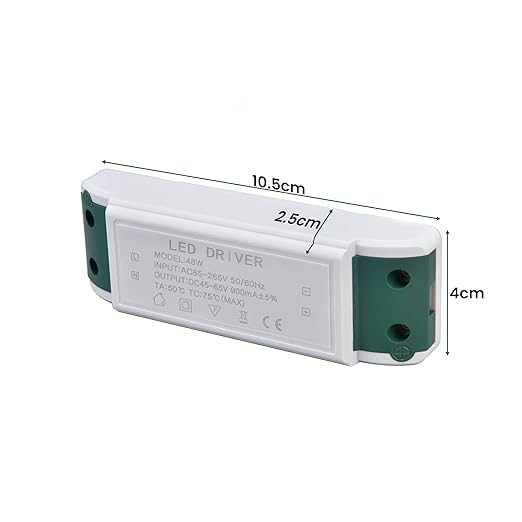 48W Constant Current LED Driver Power Supply AC 85-265V to DC 45-65V