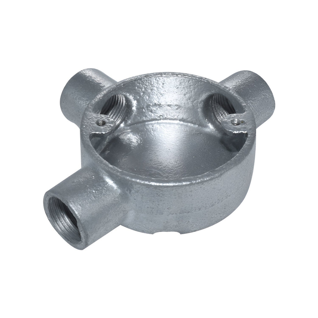 Galvanized Steel Electric Terminal Conduit Lighting Box Fitting, 20mm Thread