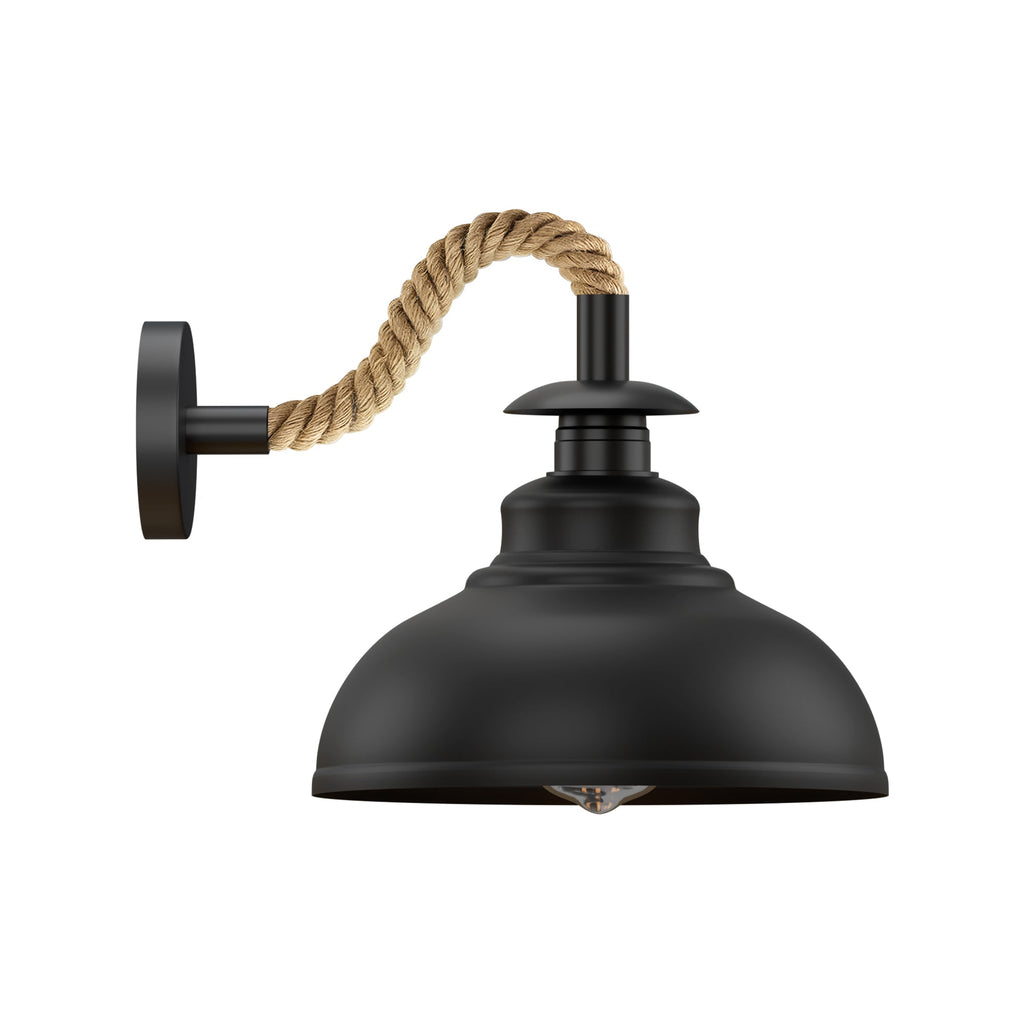 Black Wall Sconce Lighting Rope Fixture ~5700
