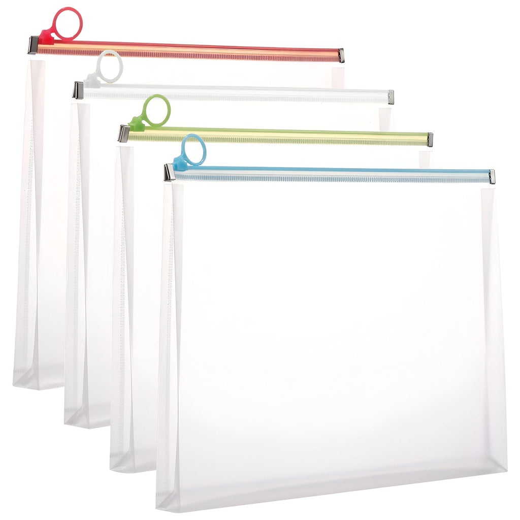 Clear Zipper Document Storage Bag: Waterproof, Durable, Portable File Organizer
