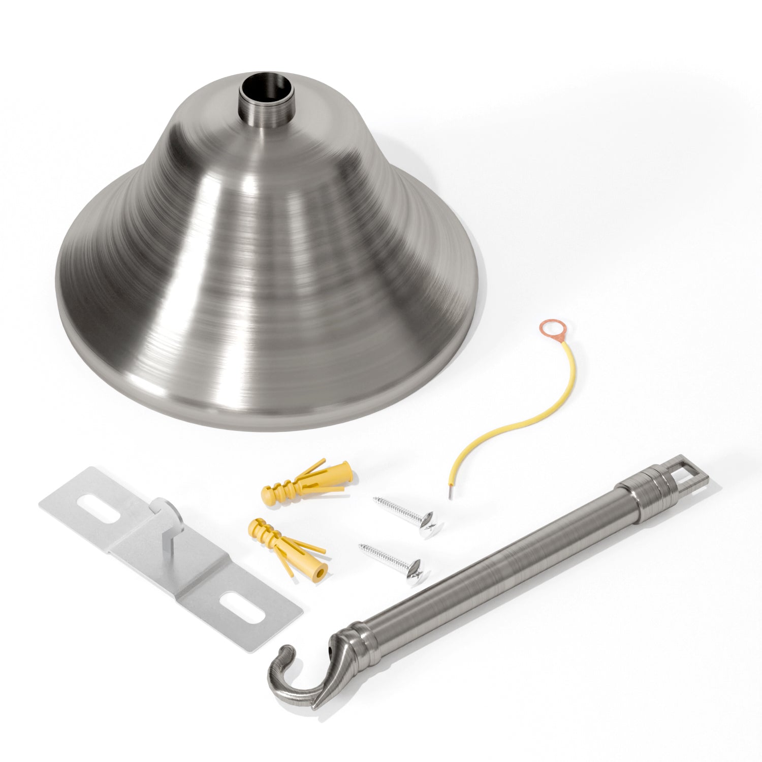 100mm Metal Ceiling Rose Hook for Pendant Lights & Chandeliers - Easy Mount