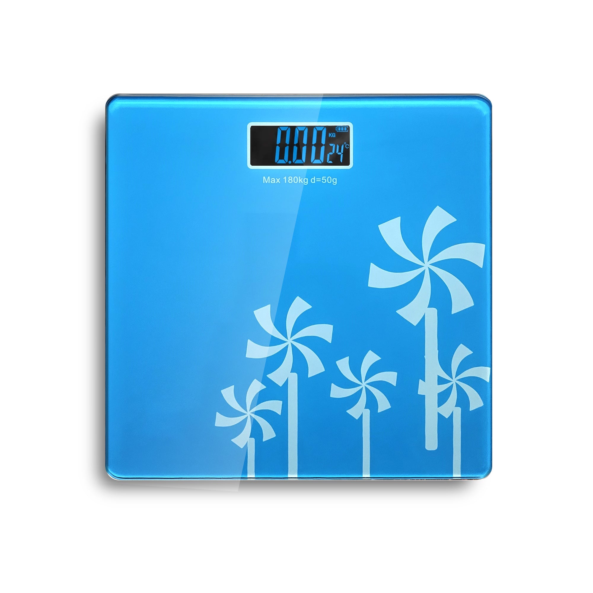 Accurate Digital Printed Glass Bathroom Scale for Stylish Weight Tracking