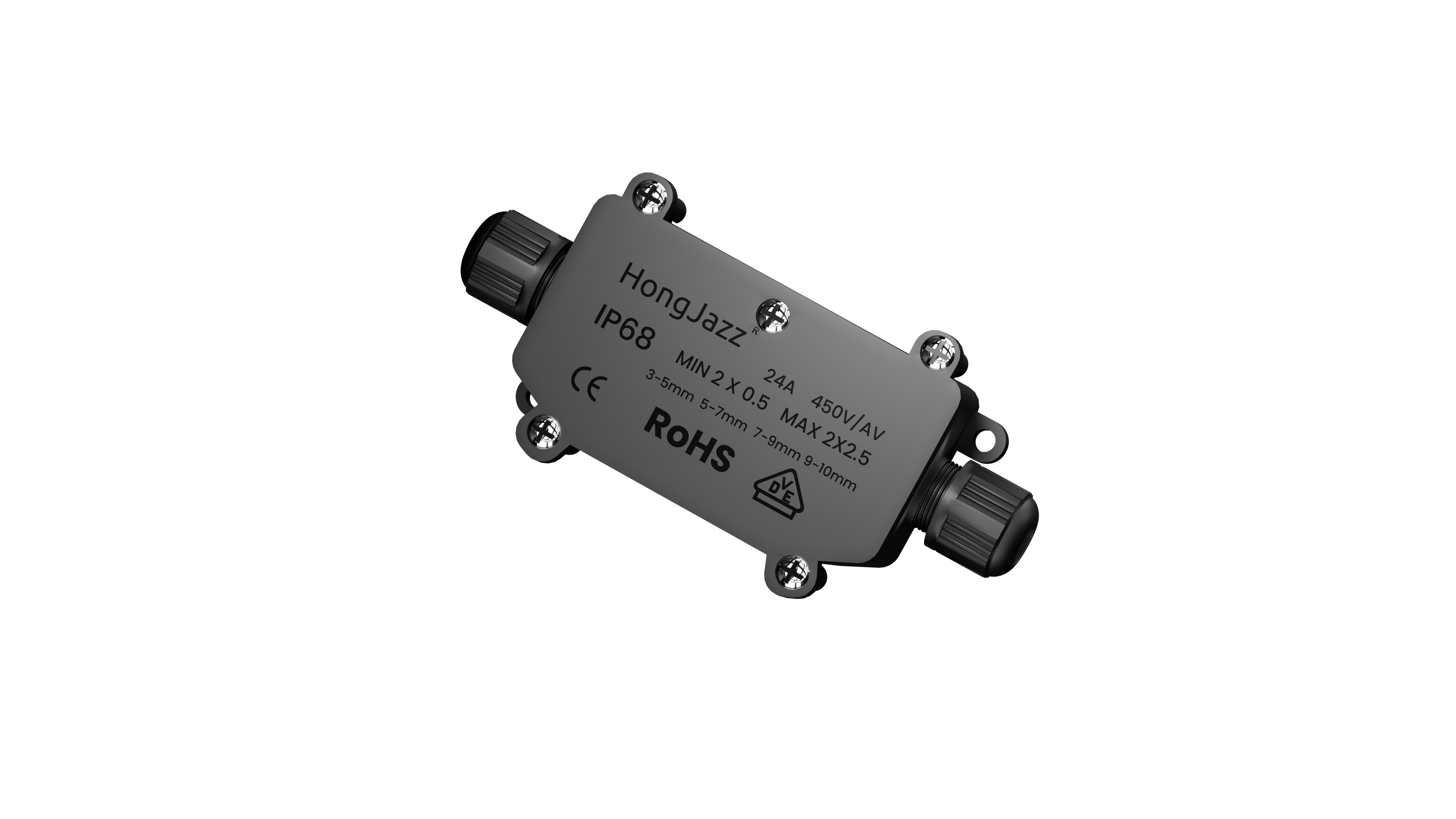 IP68 Waterproof Outdoor Electrical Cable Wire Connector Junction Box