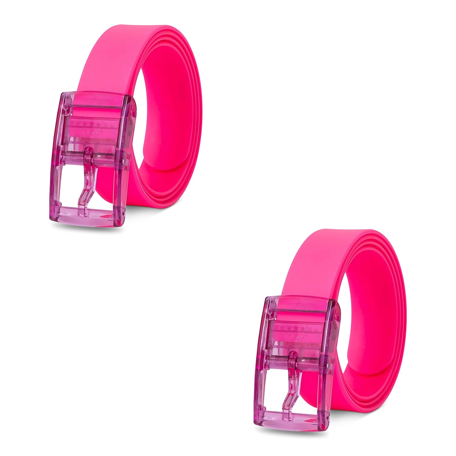 Vibrant Candy Colour Unisex Silicone Belt with Durable Acrylic Buckle