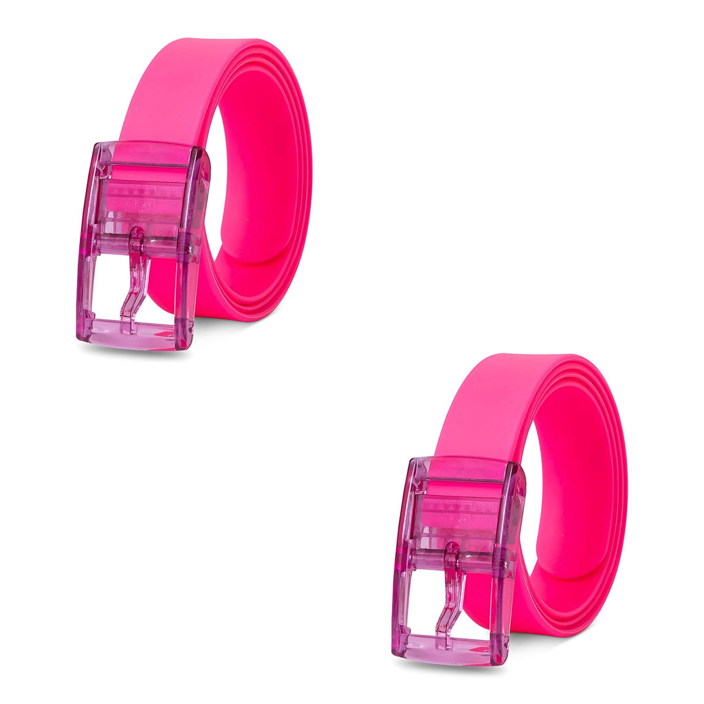 Vibrant Silicone Candy Color Unisex Belt with Adjustable Pin Buckle