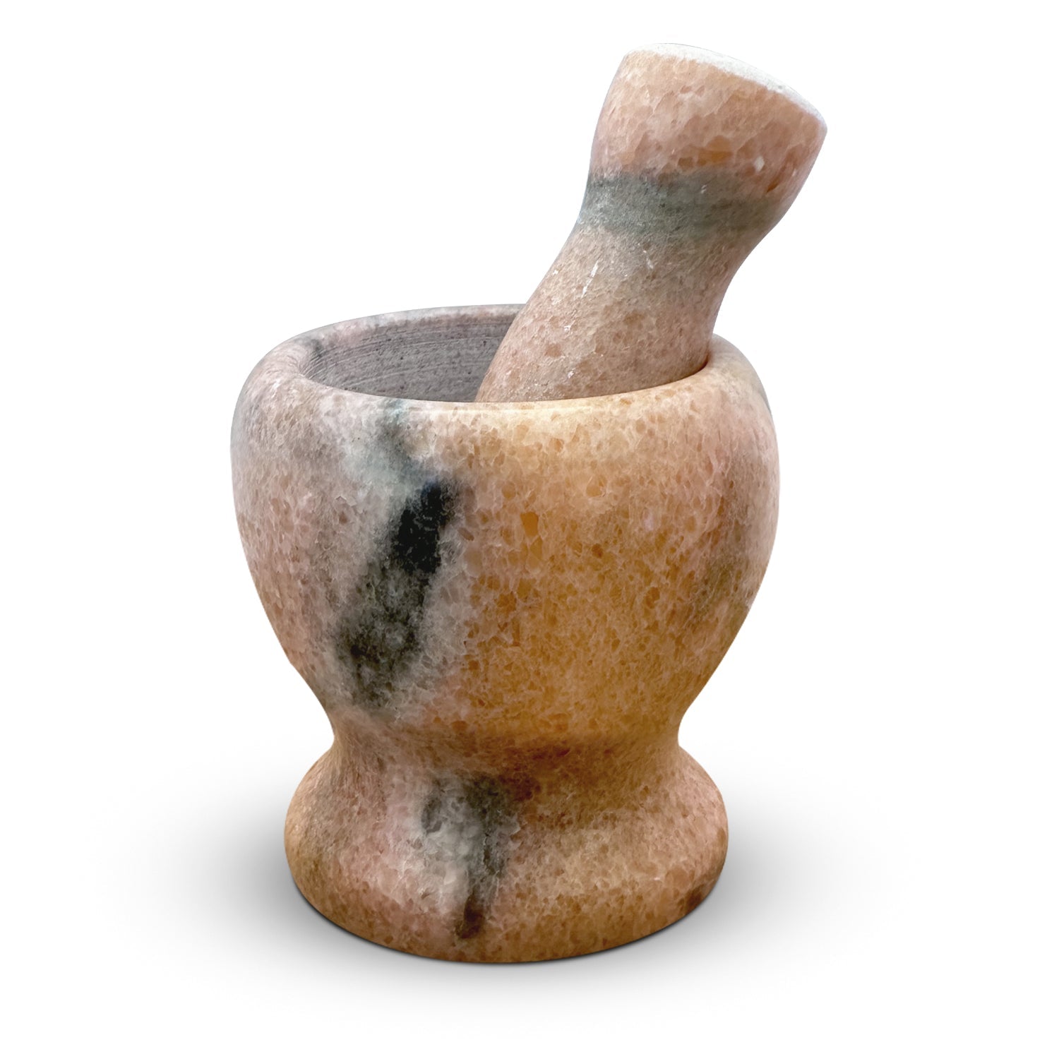 Premium Polished Marble Pestle and Mortar Set, Herb Crusher, Spice Grinder, Guacamole Bowl