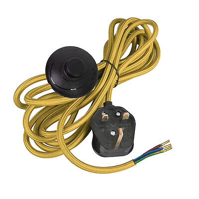 4M Fabric Flex Plug-In Pendant Light Kit, On/Off Foot Switch