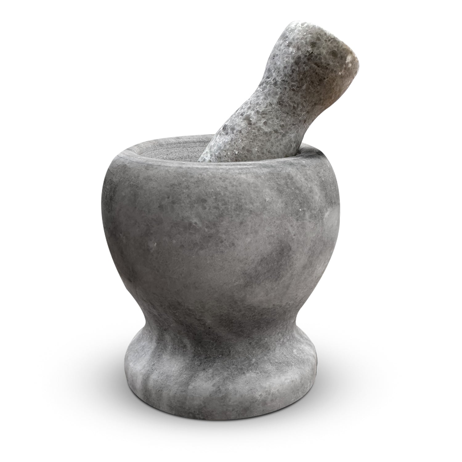 Premium Polished Marble Pestle and Mortar Set, Herb Crusher, Spice Grinder, Guacamole Bowl