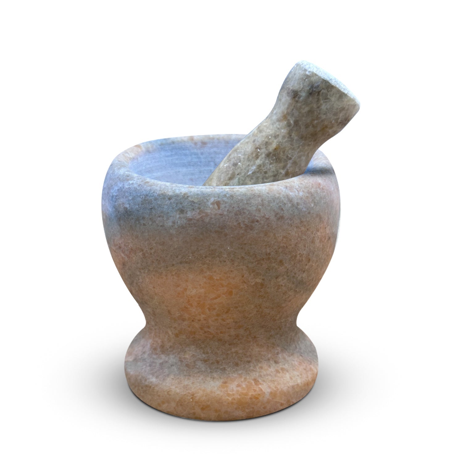 Premium Polished Marble Pestle and Mortar Set, Herb Crusher, Spice Grinder, Guacamole Bowl