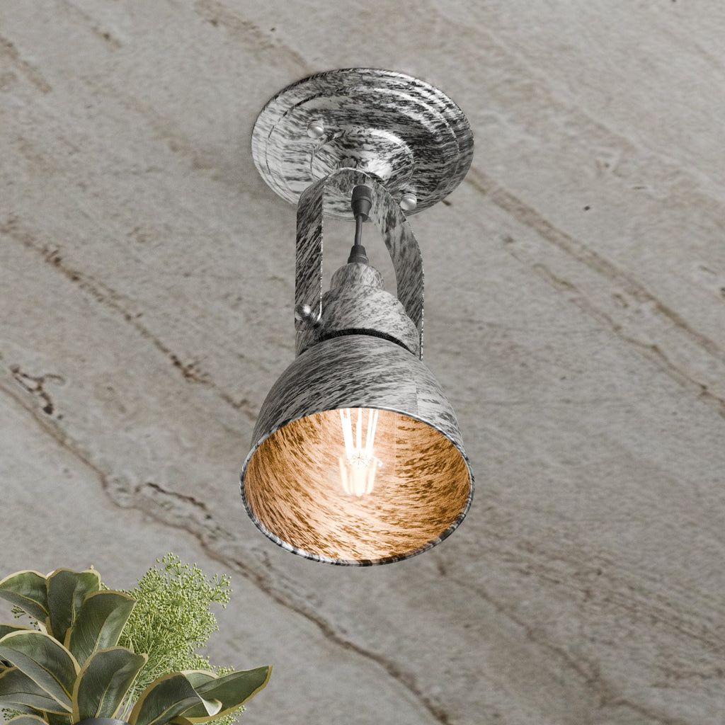 Industrial Bell Shade Dimmable Wall Sconce Light, Metal Retro Downwards Contemporary Fixture