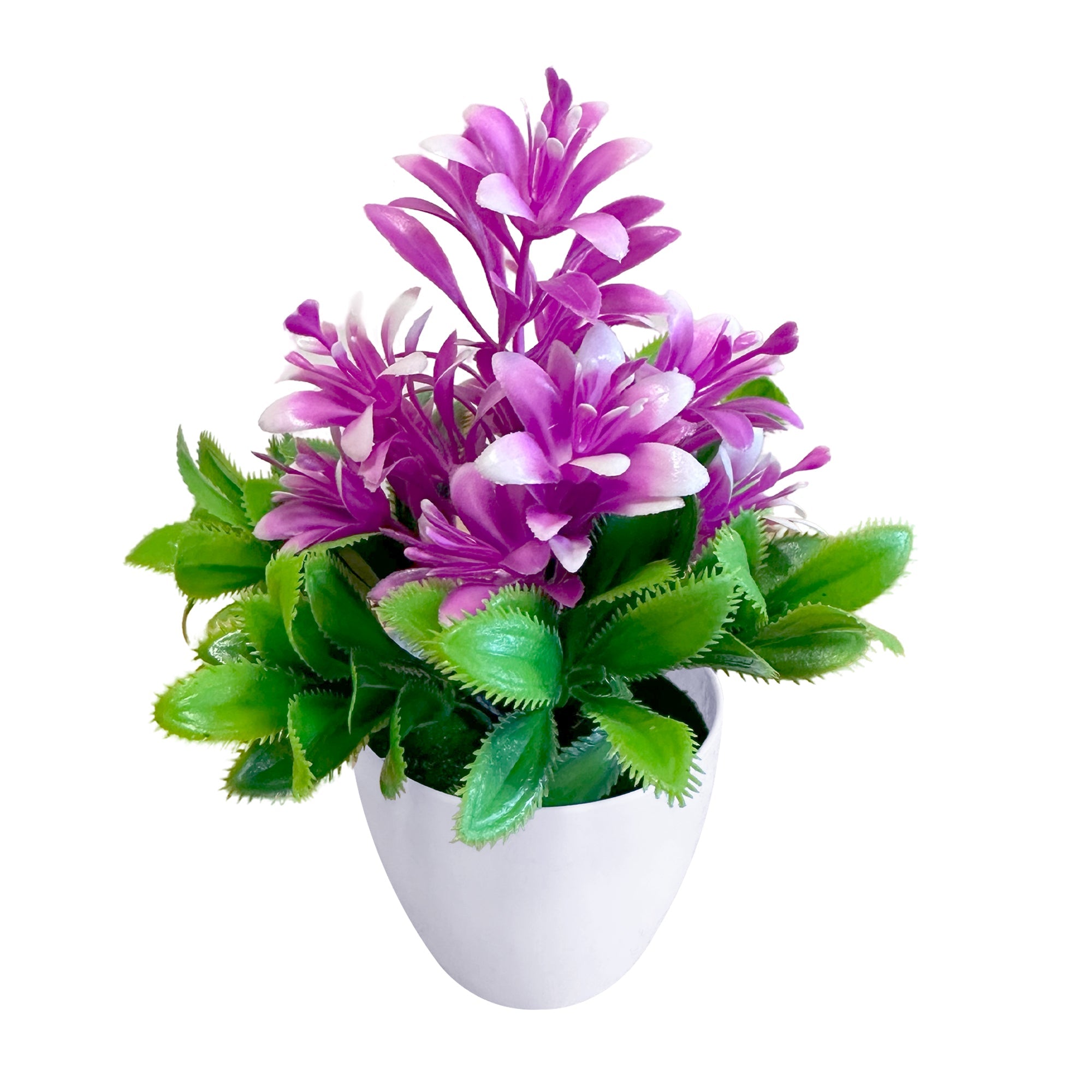 Vibrant Artificial Flowers Small Plastic Pot Indoor Fake Plants Home Decor
