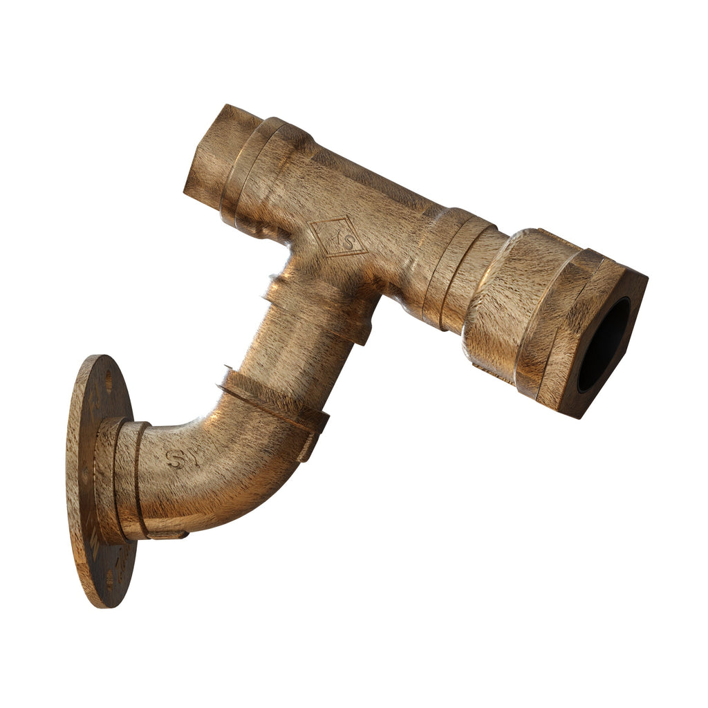 Industrial Rustic Metal Water Pipe Wall Sconce Light, E27 Bulb Holder