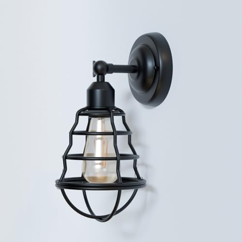 Industrial Vintage Adjustable Metal Wall Sconce Lamp for Bedroom Living Room Home