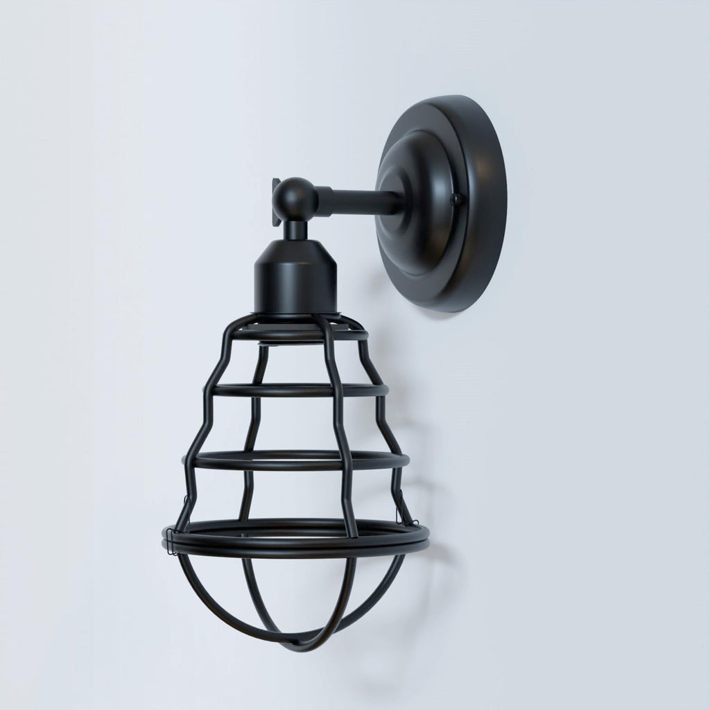 Industrial Vintage Adjustable Metal Wall Sconce Lamp for Bedroom Living Room Home