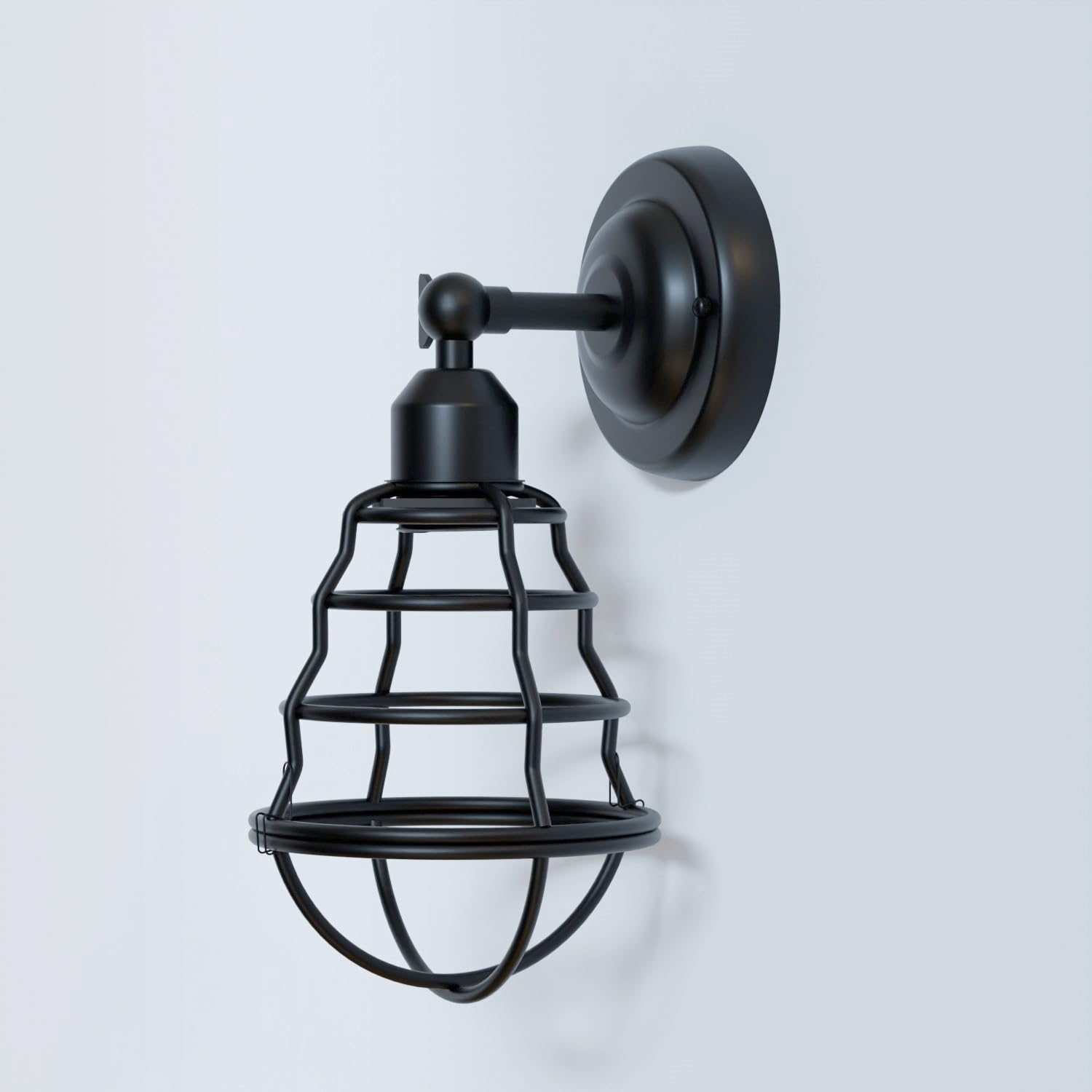 Industrial Vintage Adjustable Metal Wall Sconce Lamp for Bedroom Living Room Home