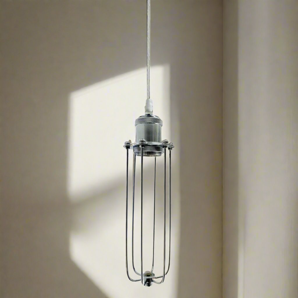 Modern 3-Way Chrome Cluster Pendant Light E27 Base Kit