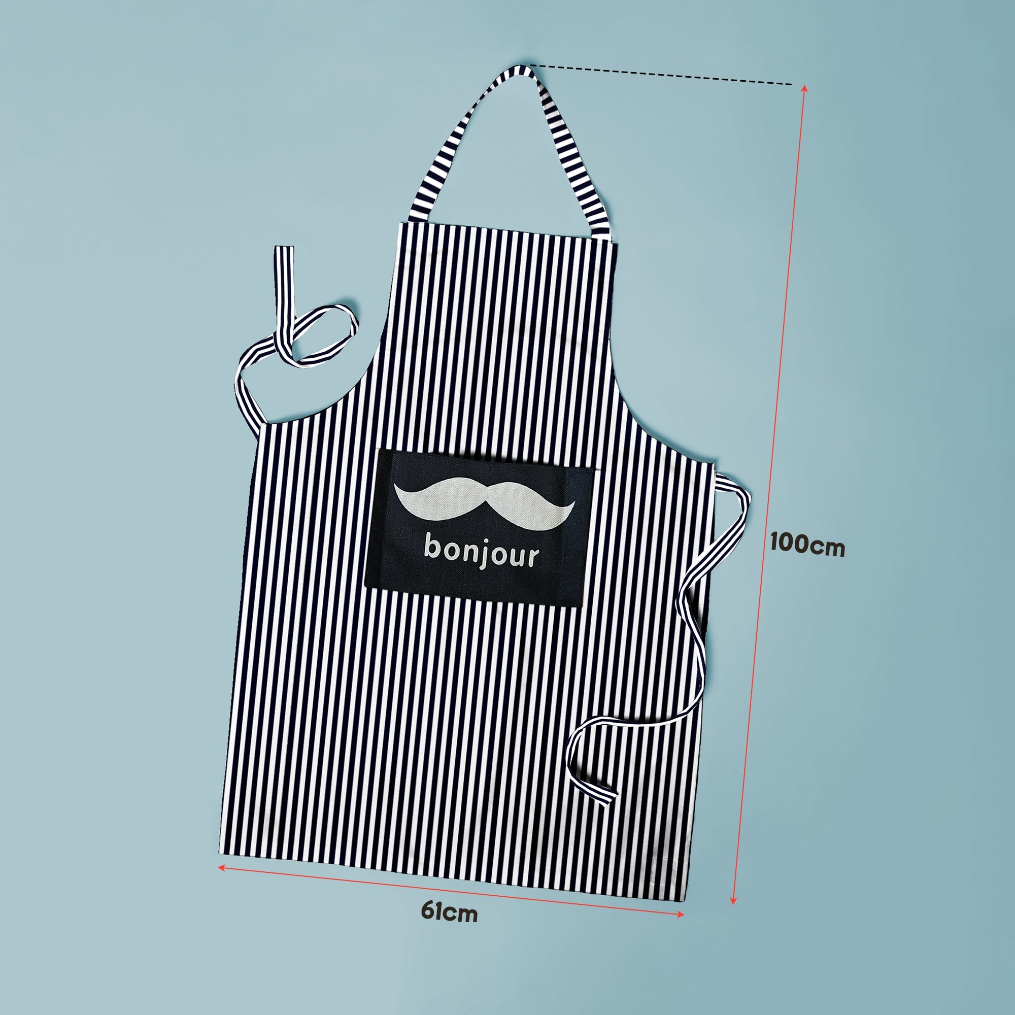 Customizable Bib Apron with Pocket for Cooking, Baking, Grilling, Crafts