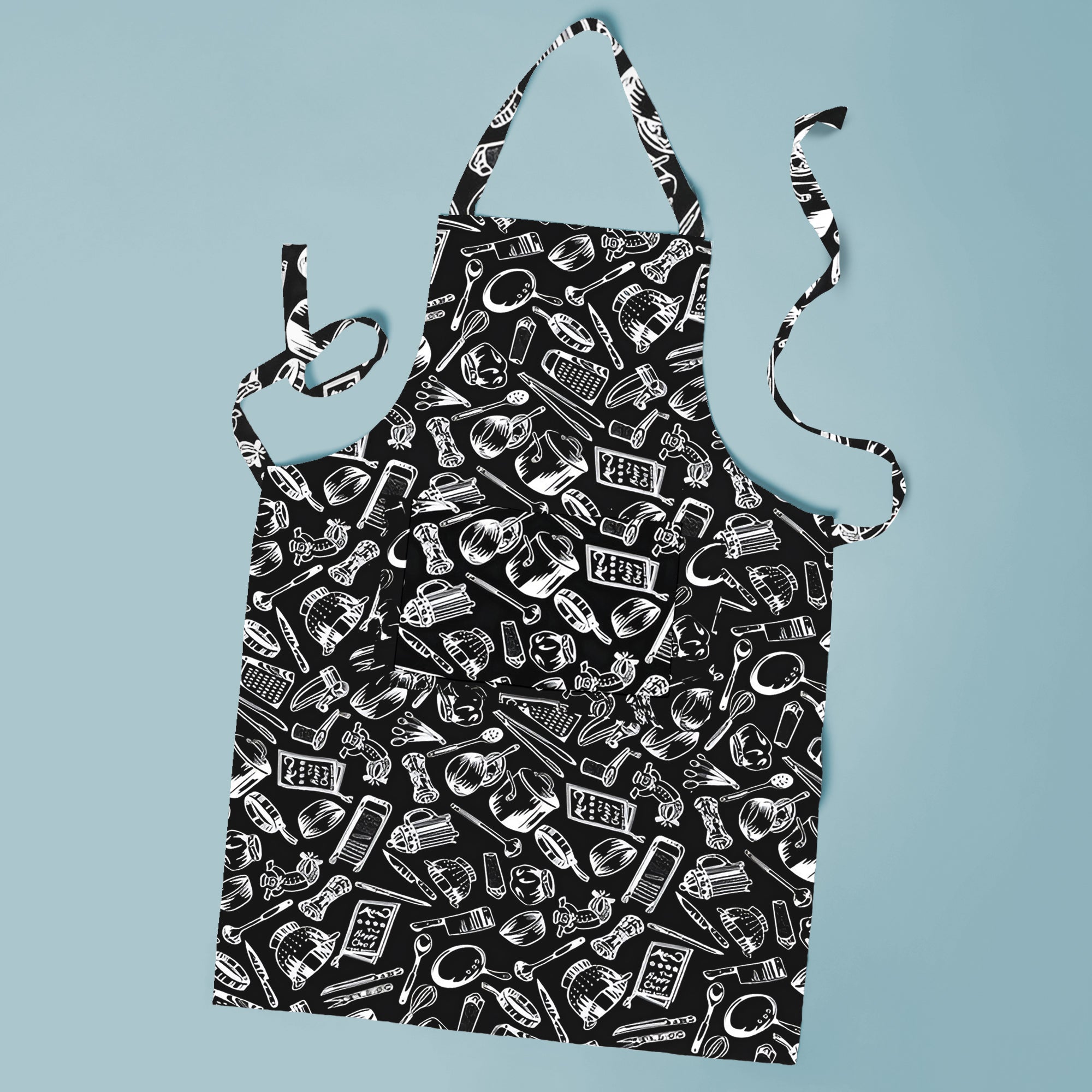 Customizable Bib Apron with Pocket for Cooking, Baking, Grilling, Crafts